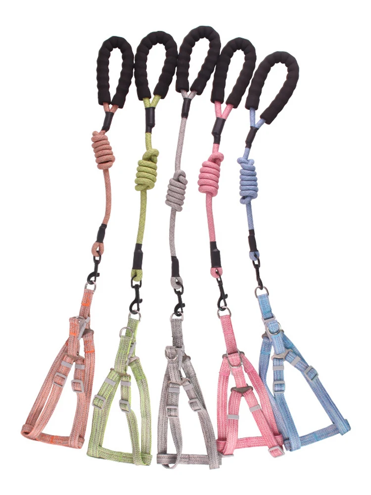 Нейлоновая шлейка для домашних животных и собак уникальный Светоотражающий