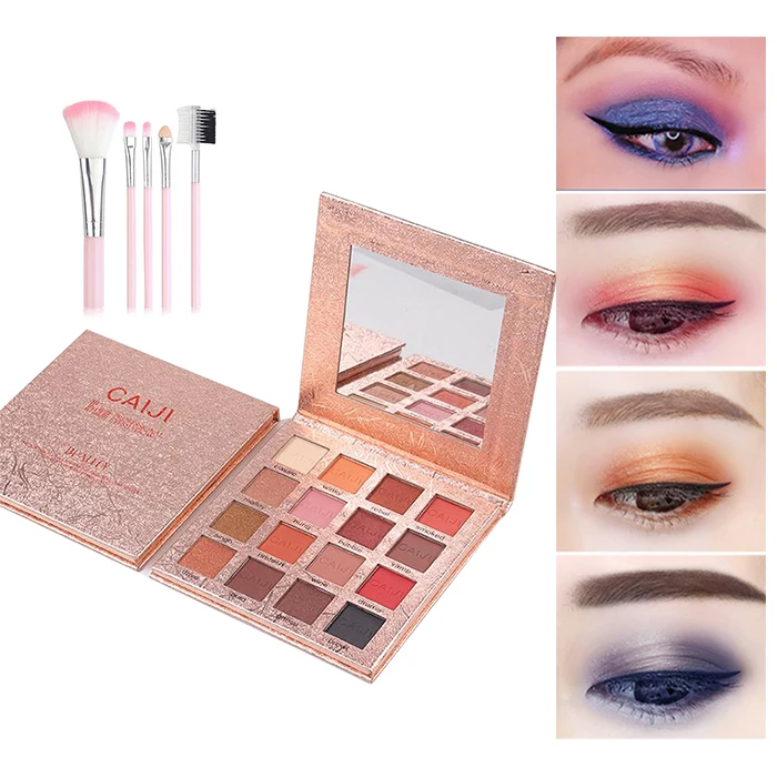 18 цветов блестящие тени для век перламутровый макияж пигментные Палетка