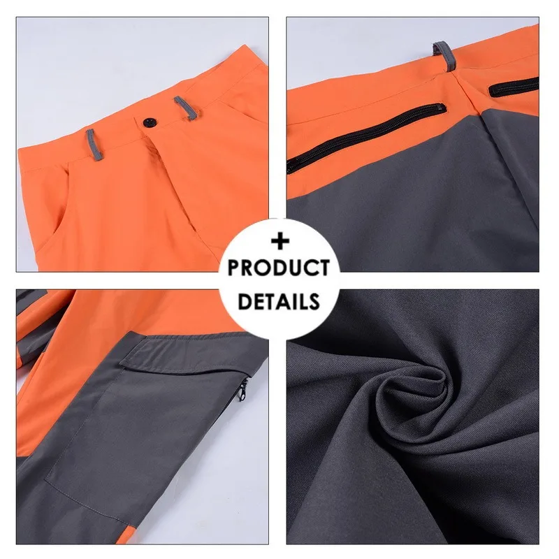 

2021 New Casual Men Fashion Color Block Multi Pockets Sports Breatheble Long Cargo Comfortable Pants Work Trousers for Men