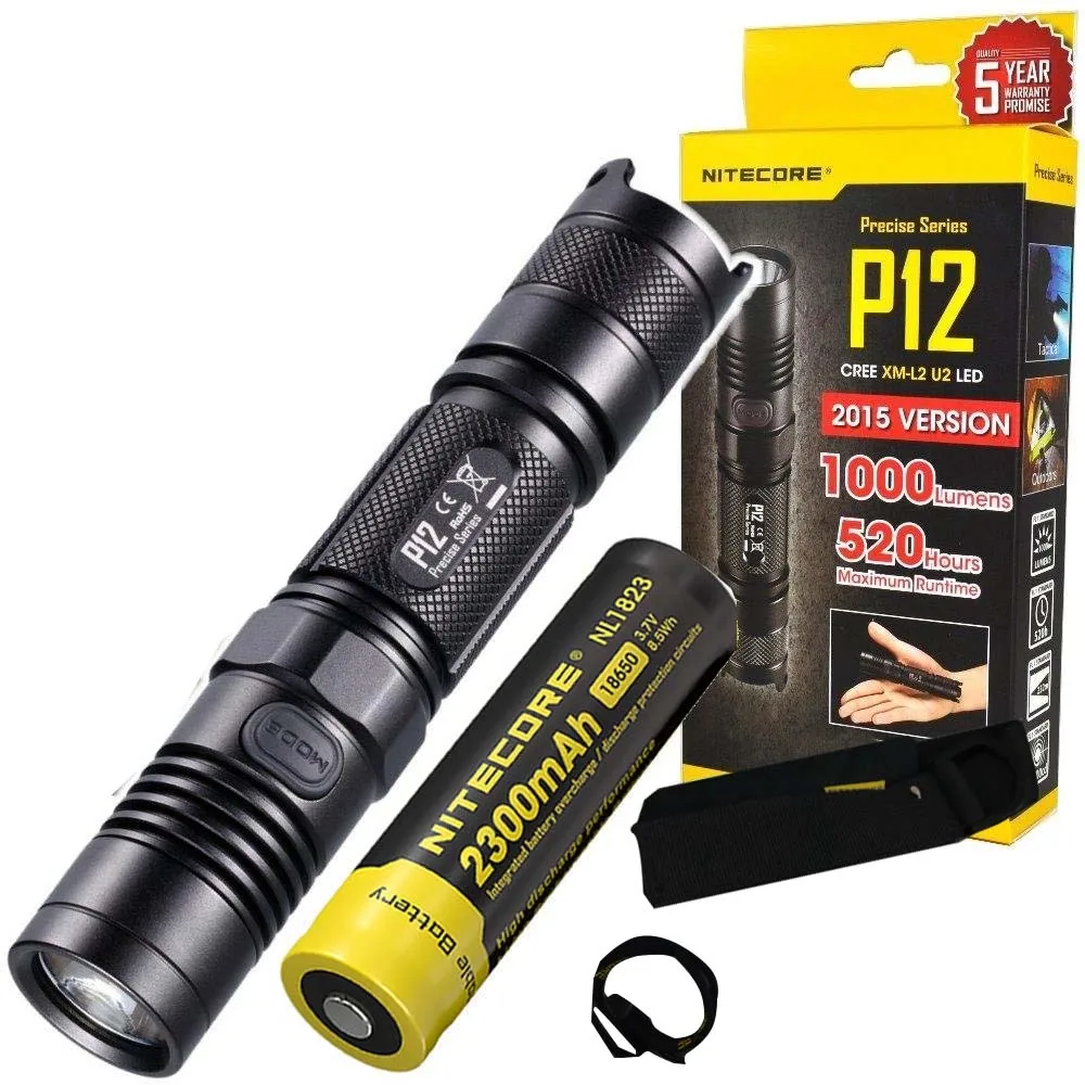 NITECORE P12 Тактический светильник-вспышка CREE XM-L2 U2 Led Макс 1000 люмен дальность луча 232 м наружный светильник поисково-спасательный фонарь