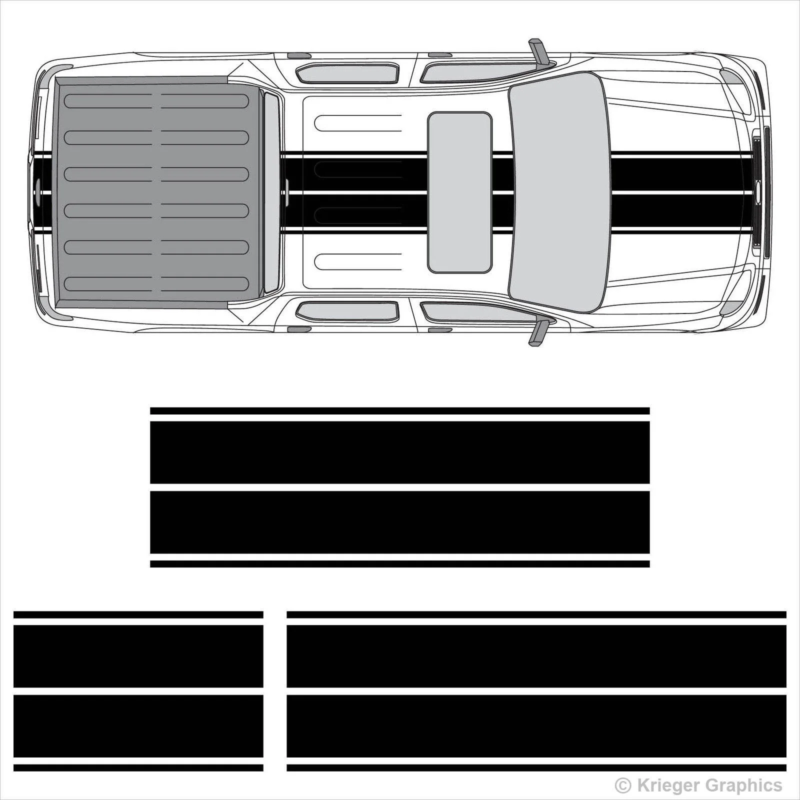 

For 1Set Ridgeline Dual Rally Racing Stripes Vinyl Double Stripe Decals Car styling