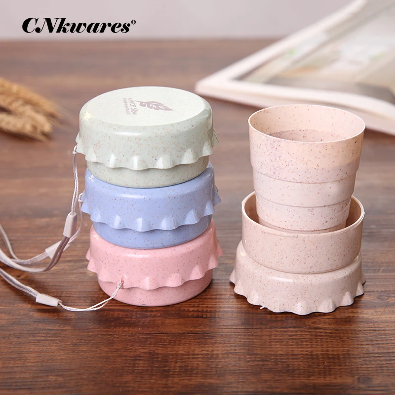 

Plastic Folding Cup Retractable Sports Travel Portable Mini Collapsible Folded Foldable Telescopic Camping Tea Coffee Cup