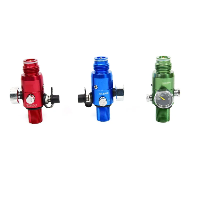 

PCP Airforce HPA регулятор 4500PSI 1800PSI выход M18 зеленый красный синий