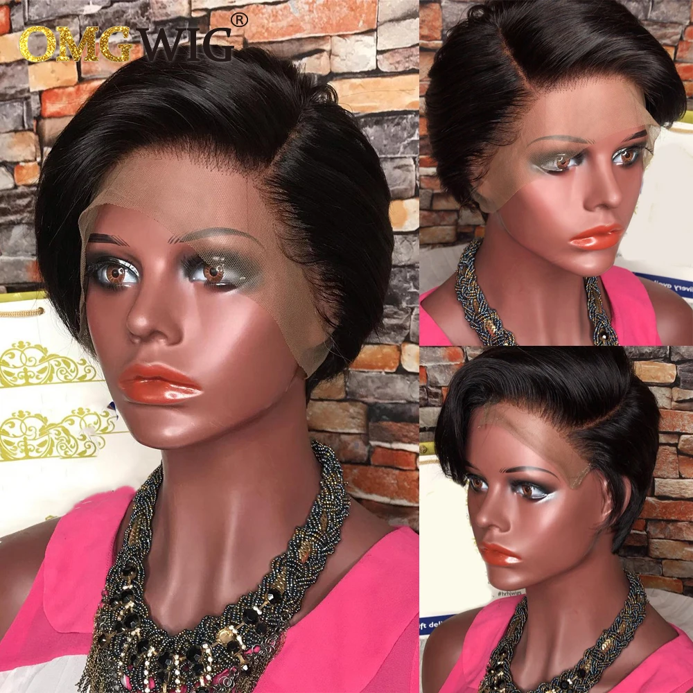 Прямой короткий парик Honey блонд боб для черных женщин 13x1 T парики на сетке