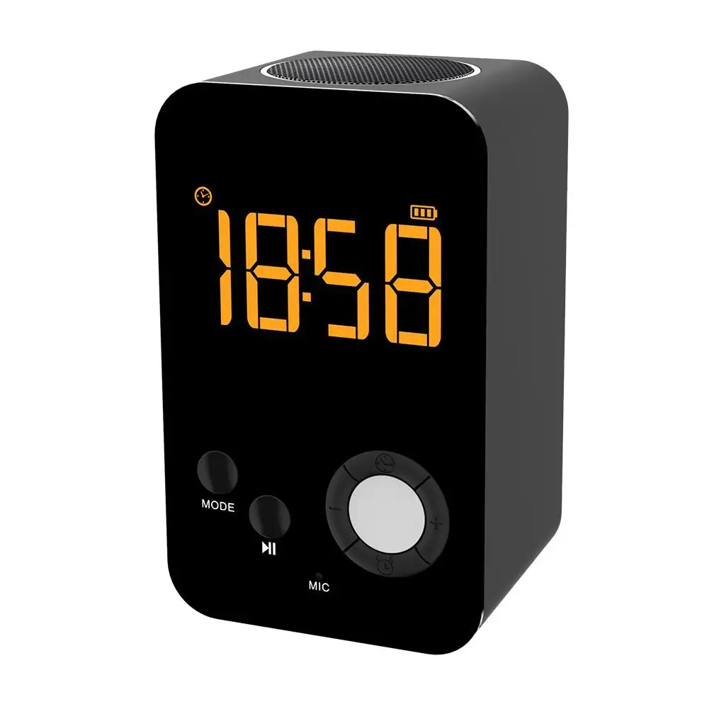 Портативный беспроводной динамик светодиодный светильник Будильник Зарядка