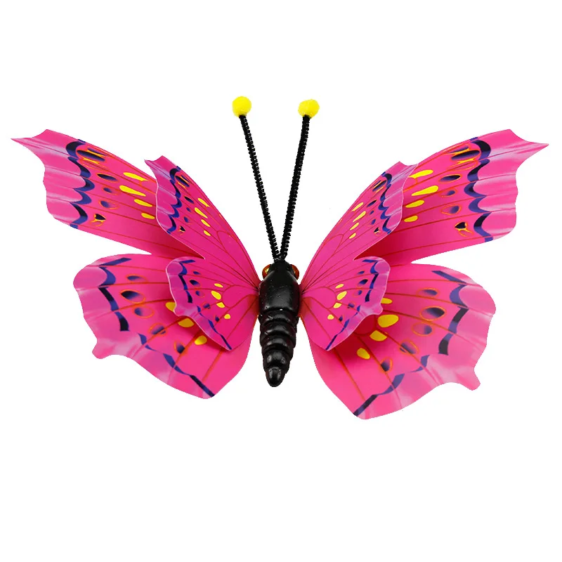 30 см двухслойный 3D большой настенный наклейка-бабочка для дома, декор бабочки для свадьбы и фестиваля, магнитные наклейки на холодильник 1 шт.
