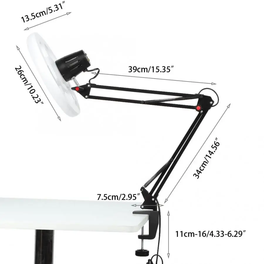Светодиодный холодной светильник татуировки торшер Регулируемый нейл арта