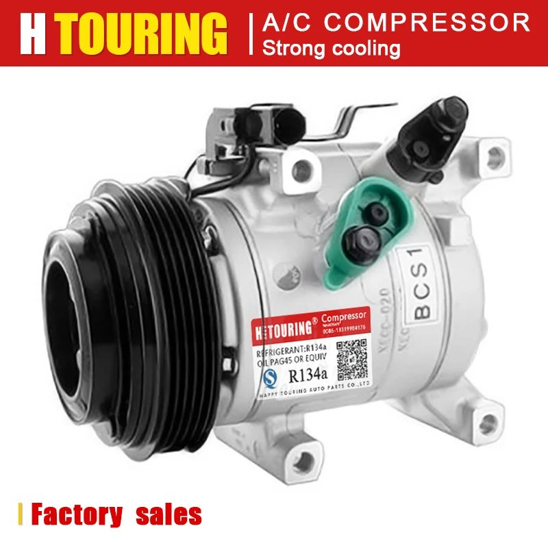 Компрессор переменного тока для Hyundai i10 2014 2015 2016 2017 KIA 9520076 KA0 95200-76KA1 97701-B4000 F500-9ADCA-02