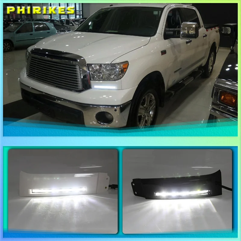 1 комплект автомобильных фар на передний бампер для Toyota Tundra 2007 2008 2009 2010 2011 2012 2013 12 В
