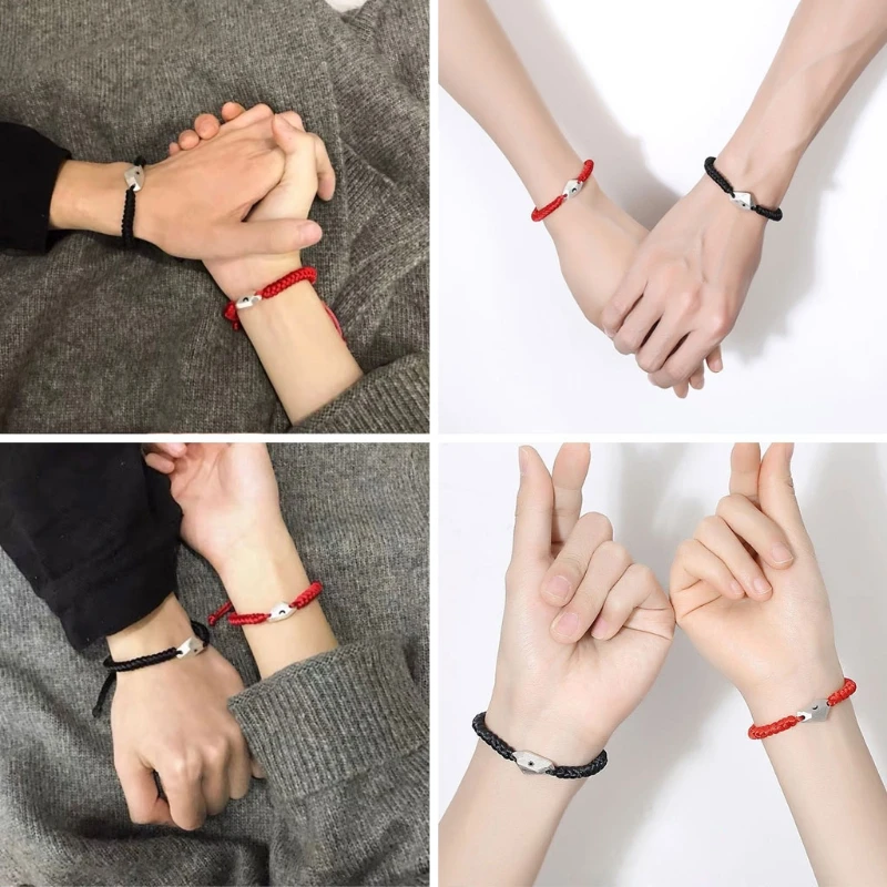 

Lovers Wishing Stone Bracelets Moon and Sun Couples Distance Matching Bracelet Adjustable Valentine's Day Jewelry Gifts
