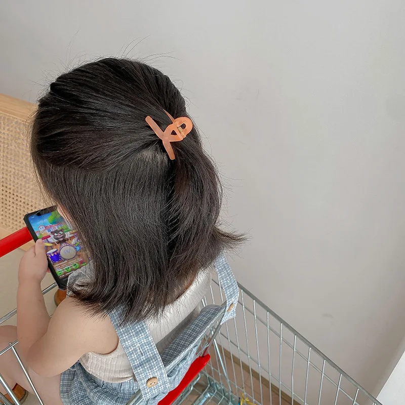 Новые карамельные матовые маленькие заколки-крабы для волос женские милые