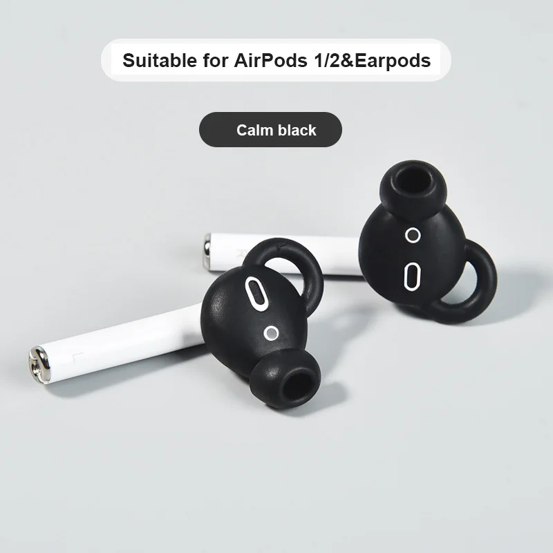 

1 Pair Shockproof Soft Silicone Earbuds Case For Apple AirPods Earphone Replacement Earplug Protector Ear Pads Case For Headset