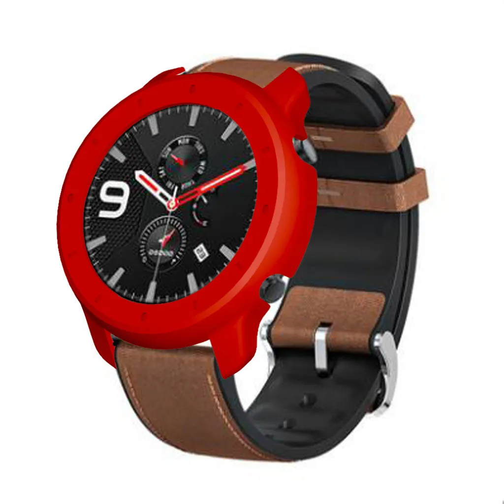 Жесткий защитный чехол из поликарбоната для Xiaomi Huami Amazfit GTR 47 мм, умные часы, цветная рамка из поликарбоната, полное покрытие, запасная защитная оболочка