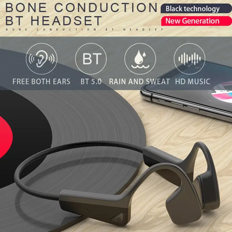 

Headphones Bluetooth 5.0 Bone Conduction Headsets Wireless Sports Earphones Handsfree HeadsetsSupport Drop Shipping For Phone