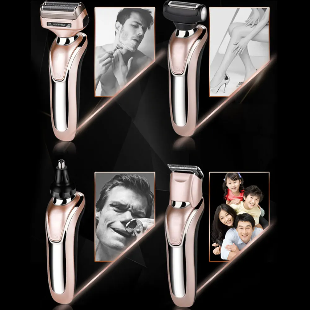 

Waterproof 3 in 1 Electric Shaver Razor Men Beard Nose Hair Trimmer Hair Clipper Sideburns Shaving Machine