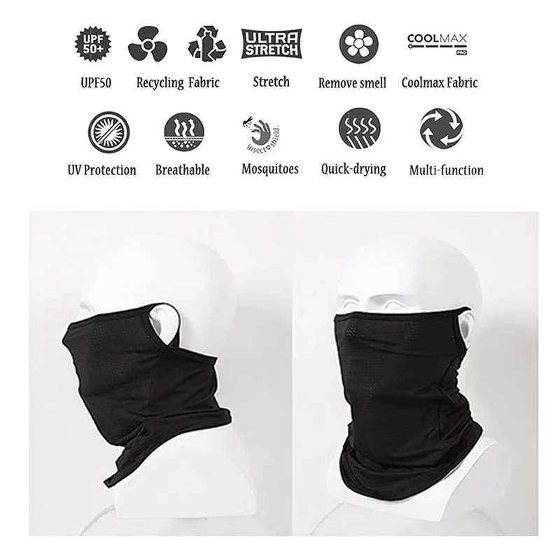 

Breathable Balaclava Winter Fishing Yoga Headscarf Ice Silk Mask Bandana Men for Hunting