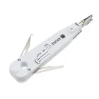 Совершенно новый регулируемый серебристый инструмент для удаления отверстий с датчиком для телекоммуникационного телефона RJ11 LAN сеть Cat5 RJ45 коммутационная панель