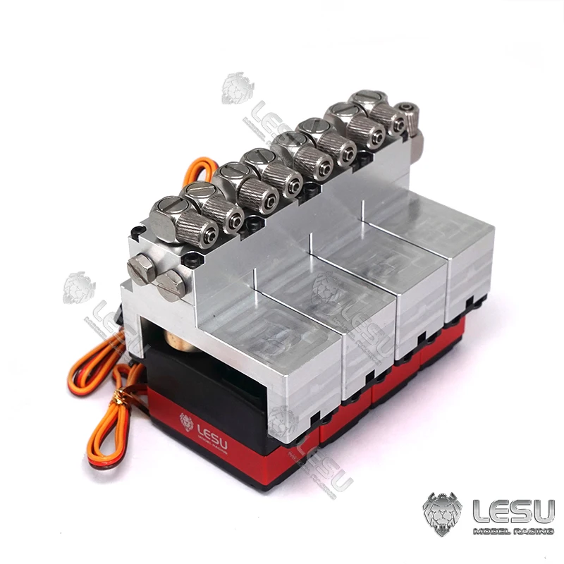 Verkaufen LESU Richtungs Ventil 4CH Servos Öl Düsen Für Hydraulische 1/14 RC Dumper Lkw Loader Bagger TAMIYA DIY Modell