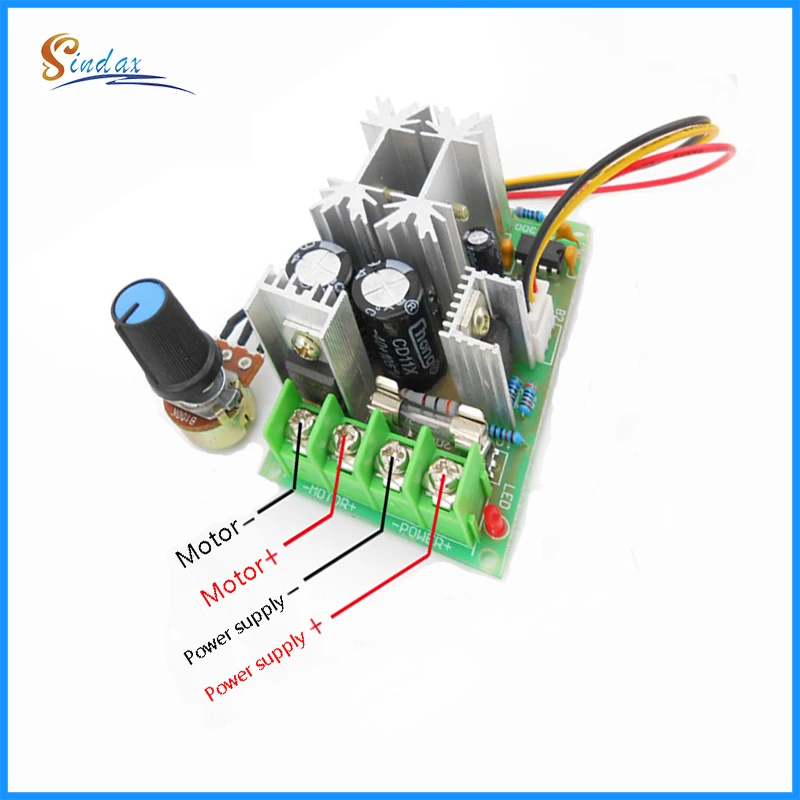 DC Motor Speed Regulator 12V 24V 36V 48V High Power Drive Module PWM Controller 20A Current | Обустройство дома