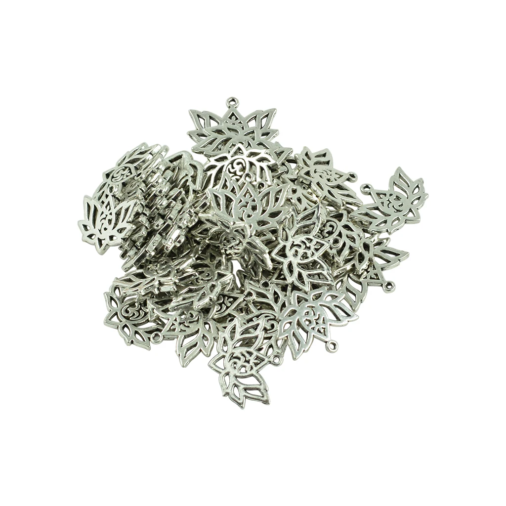 Подвеска с цветами лотоса OM Ом символ йоги 50 шт. | Украшения и аксессуары