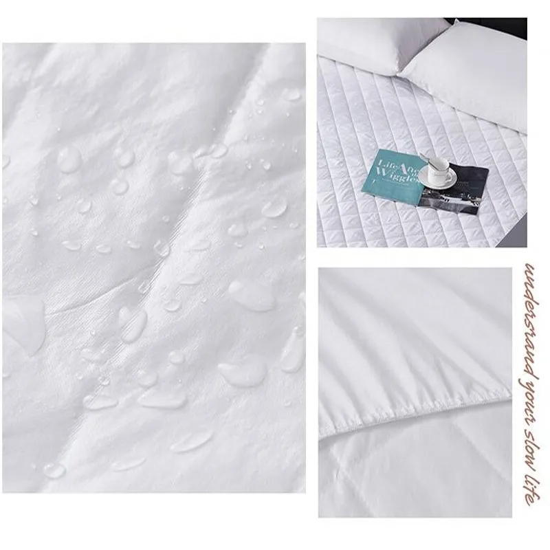 Стеганое водонепроницаемое покрывало для кровати наматрасник с глубоким