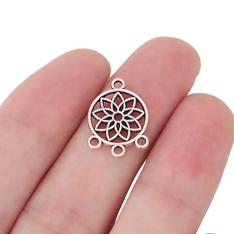 ZXZ 30 шт тибетский серебряный/золотой тон Ловец снов соединитель подвески 2