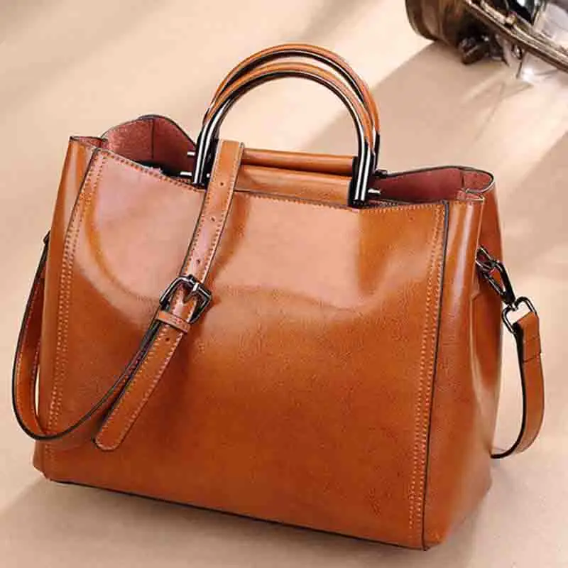 Новая дизайнерская женская сумка из натуральной кожи Повседневная модная на