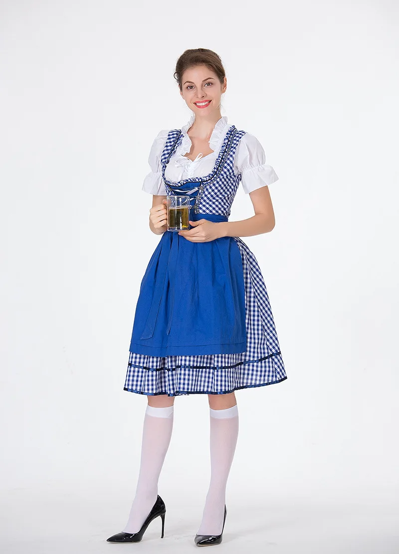 Платье горничной Октоберфест костюм для косплея костюмы на Хэллоуин женщин