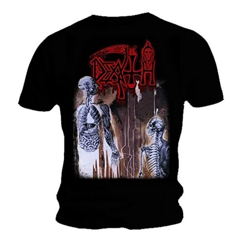 Забавная Мужская футболка белая черная металлический чехол для альбома всех