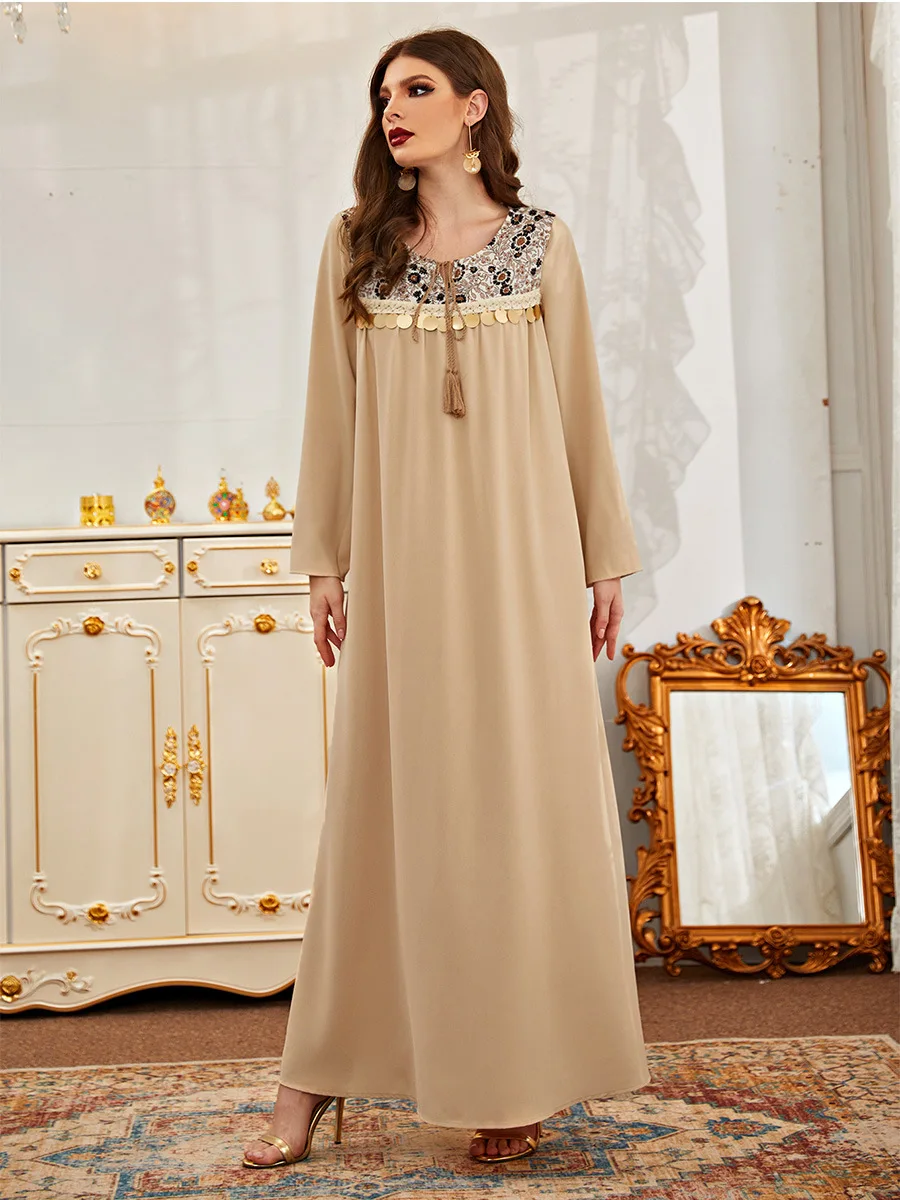Турция мусульманское длинное платье женское с цветочным принтом Jubah кафтан