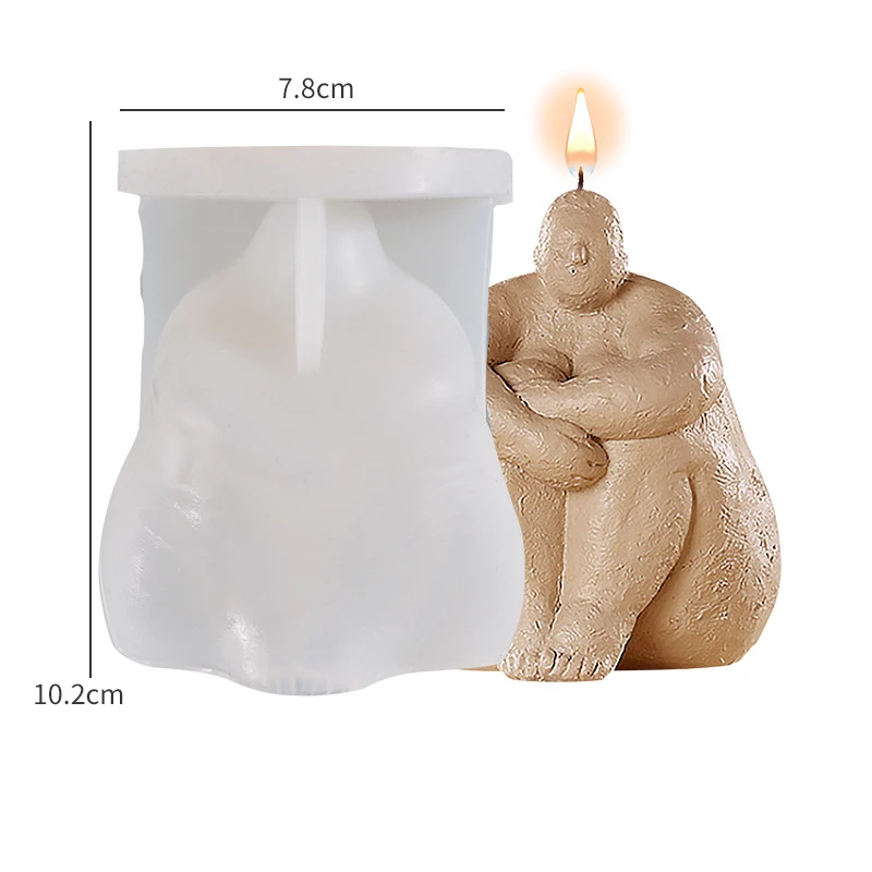 

Nordic Abstract Fat Standing Female Body Molds 3d Woman Body Model Epoxy Human Molds Resin Casting Diy Craft Candle Making
