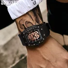 BAOGELA новые мужские часы с черепом, военные силиконовые брендовые пиратские полые часы, мужские светящиеся спортивные наручные часы, мужские часы