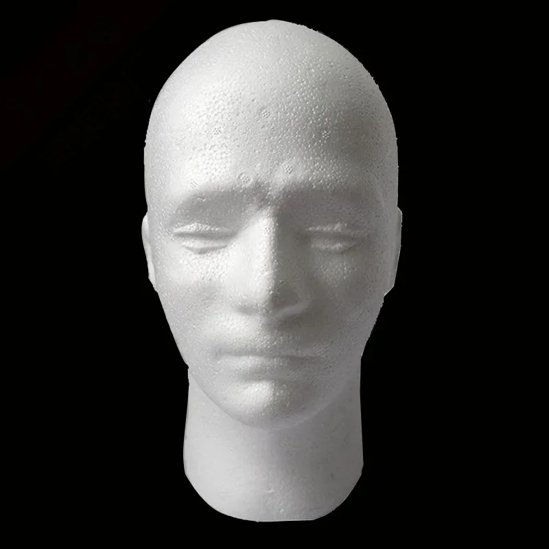 Мужской манекен пены обучение на манекене голова Модель парик очки шапка Дисплей