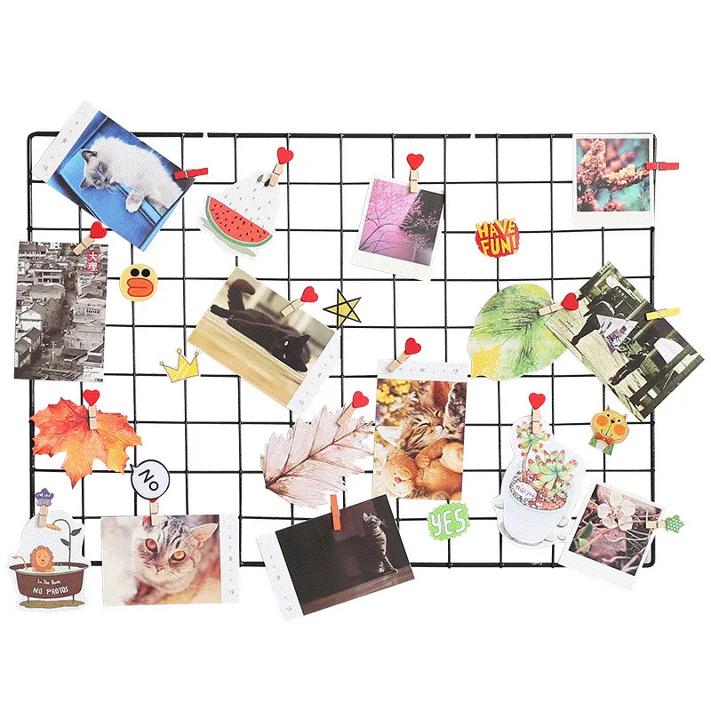 Ins Скандинавская домашняя настенная декорация железная сетка Декор фоторамка