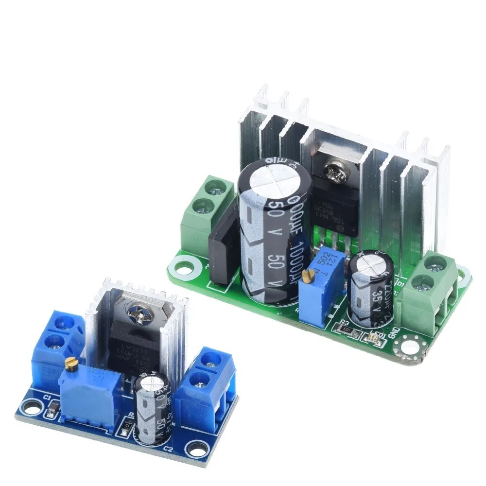 LM317T DC-DC Регулируемый преобразователь понижающий модуль печатной платы линейный регулятор питания с выпрямительным фильтром