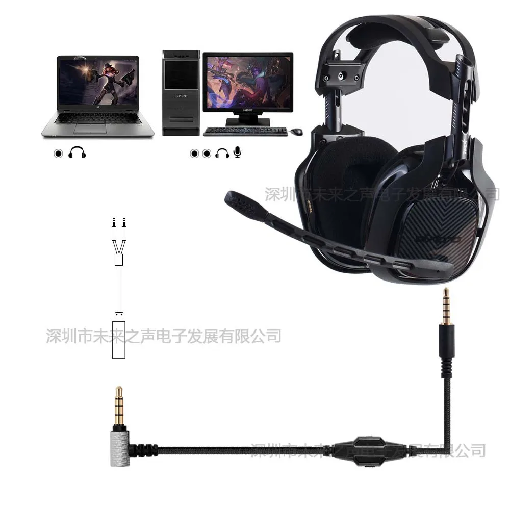 

2 м аудио линии для Logitech A30A40 Game Audio Line от 3,5 мм до 3,5