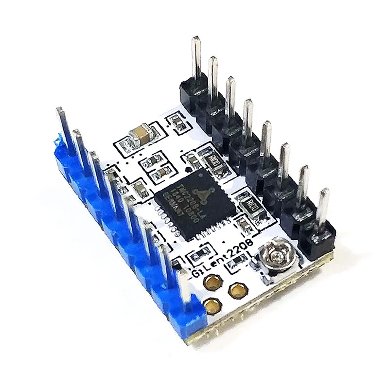 

Драйвер шагового двигателя TMC2208 V1.2, радиатор для контроллера 3D-принтера, материнские платы, 1 шт.