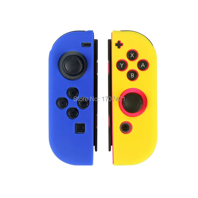 Силиконовый резиновый чехол-накладка для kingd Switch Joy Con контроллер для kingdoswitch NX NS Joycon Grip - Цвет: K