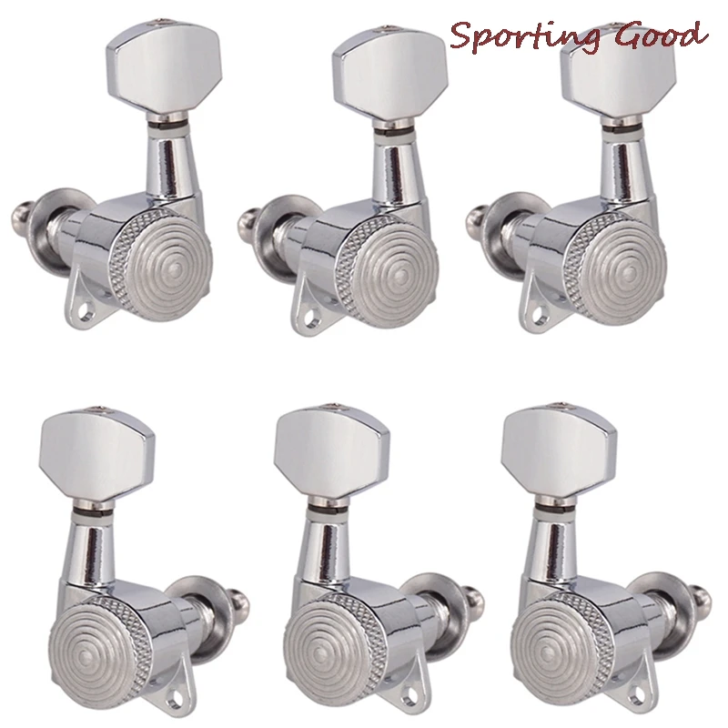 6 teilesatz gitarre tuning pegs chrome gesperrt string tuning pegs schlüssel tuner mechaniken e gitarre sperren schaller free global shipping