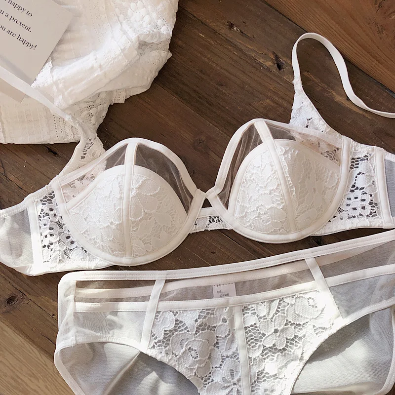 Застежкой молнией на спине сексуальный половину чашки комплект нижнего белья