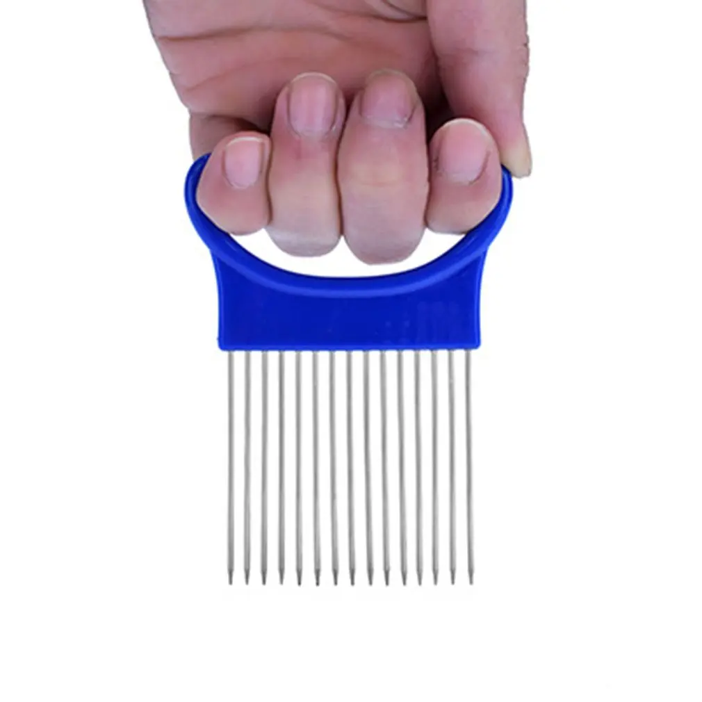 Держатель лука пластиковый слайсер для овощей резак томатов металлического