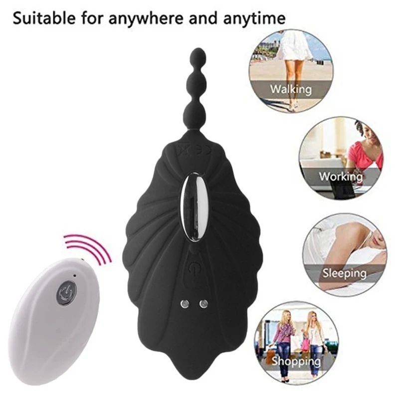 Portable Clitoris Stimulator Invisible Panty Vibrator Wireless Remote Control Wearable Vibrating Egg Sex Toy for Women |