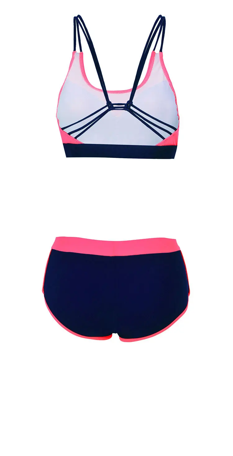 Купальники Для женщин Высокая Талия бикини купальный костюм с пуш ап шортами