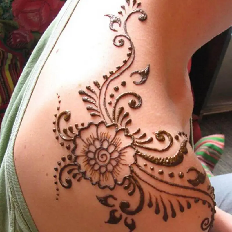 Индийская Хна тату паста конус водонепроницаемый Mehndi временная краска для тела