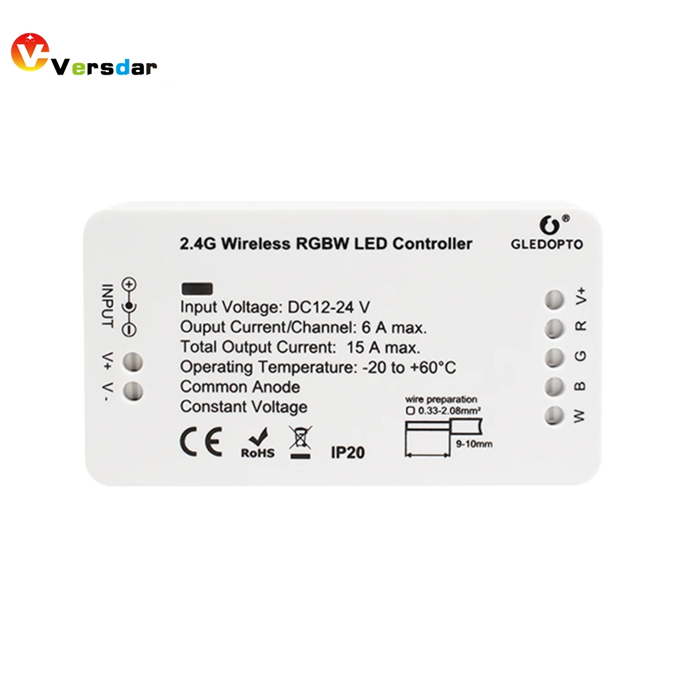 Светодиодный контроллер ZigBee Smart RGBW DC12-24V совместимый с Alexa Echos Plus управление