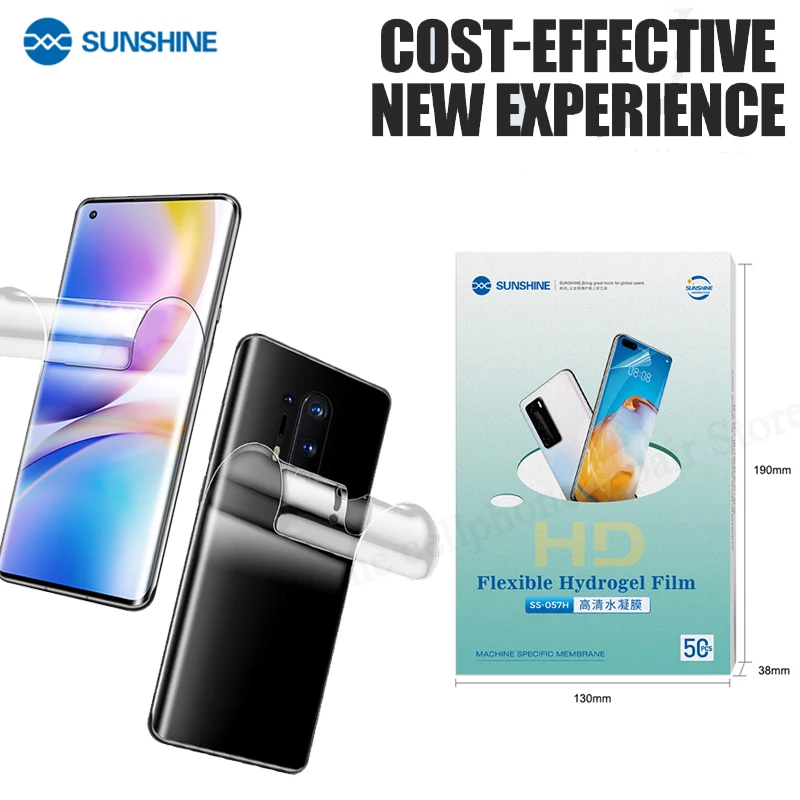 

SUNSHINE 50 шт. SS-057H Гибкая Гидрогелевая пленка для фотоаппарата с разрезами