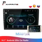 AMPrime 10,1 ''Android 2Din автомобильный радиоприемник 2.5D с закаленным стеклом и зеркальным соединением GPS стерео автомобильный MP5-плеер Bluetooth Wi-Fi FM 2din Авторадио