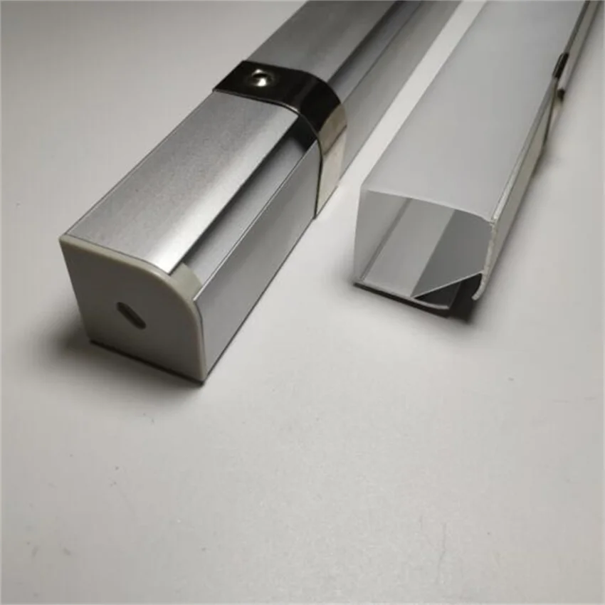 

Free Shipping 2M/pcs 80m/lot Suspended aluminum profile Transparent Milky PC Cover for led flexible strip led light strip