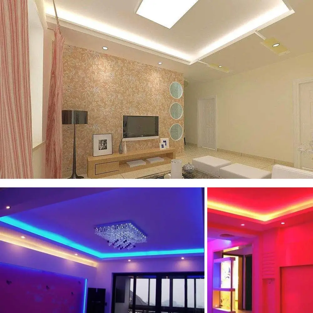 

High brightness RF remote wall controller LED strip light waterproof diode tape RGB LED strip 220V 220 V LED ribbon ledstrip
