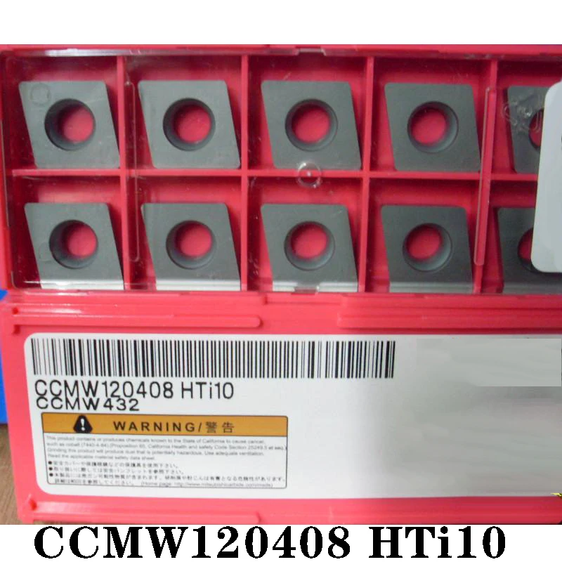 

Original CCMW CCMW120408 HTI10 10pcs CNC lathe Insertion Carbide Insert Machined Blade Imported From Japan Efficient And Durable